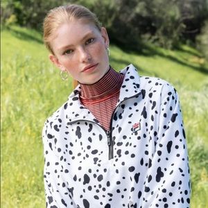 FILA brand x Disney Villains Dalmatian print windbreaker